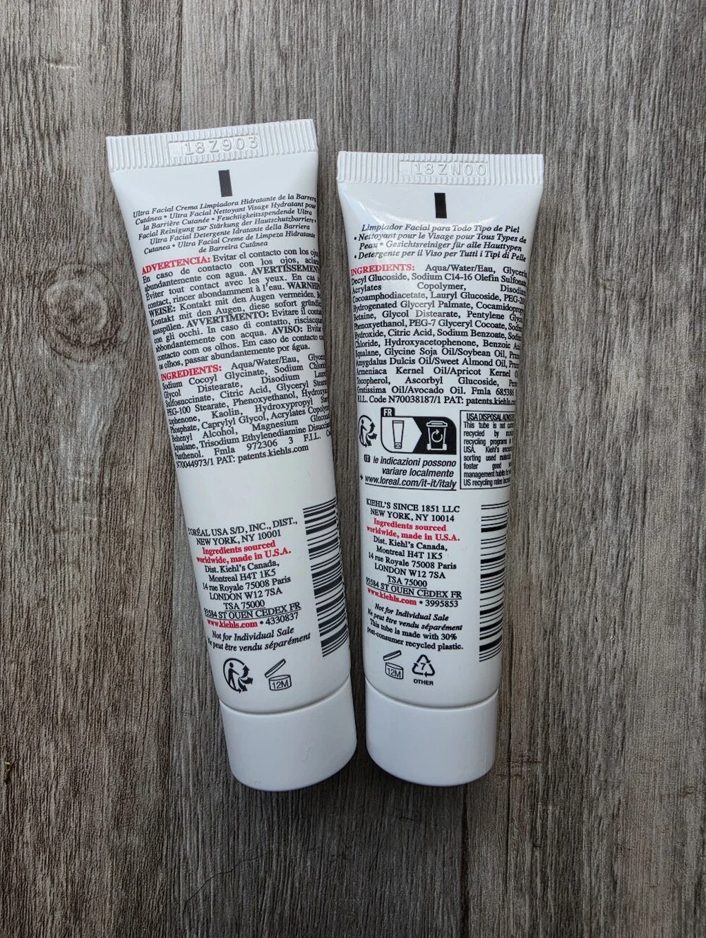 Kiehl's Ultra Facial Cleanser + Kiehl's Ultra Facial Barrier-Hydrating Cleanser